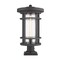 Z-Lite Jordan 1 Light Outdoor Pier Mounted Fixture, Oil Rubbed Bronze And Clear Seedy 570PHXL-533PM-ORB - alternate 1